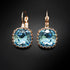 Auskari "Vintāžš V (Aquamarine Blue)" ar Swarovski™ kristāliem